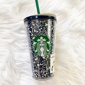 Starbucks Grande Back To School Composition Notebook Acrylic Tumbler